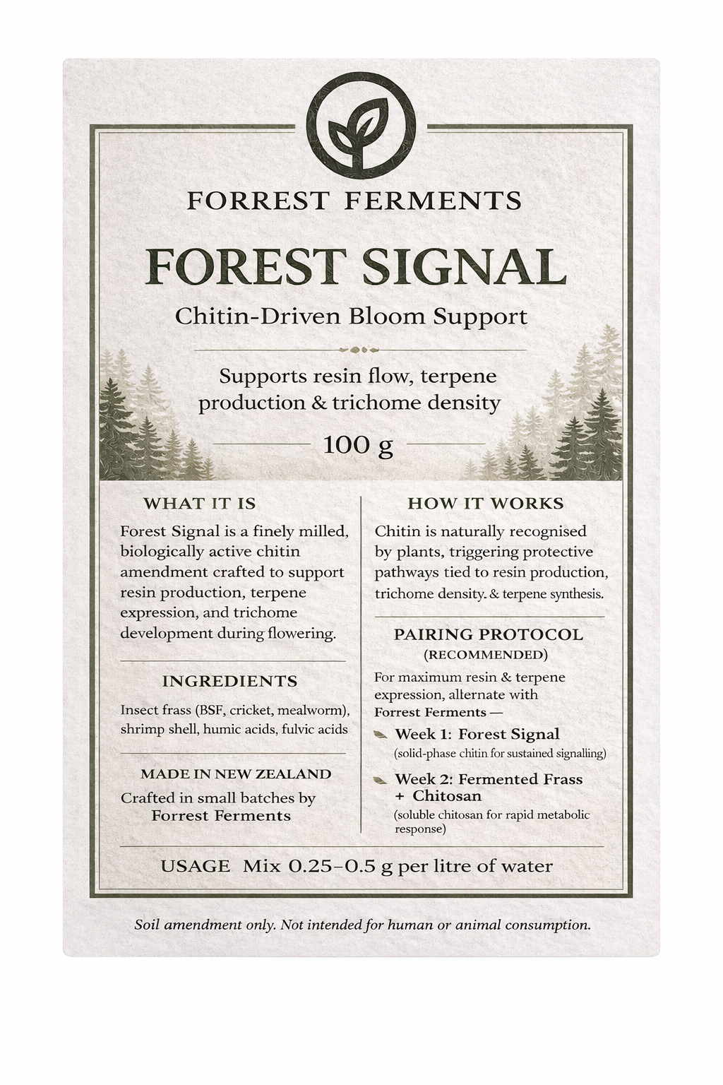 Forest Signal – Chitin-Driven Bloom Support (100 g)